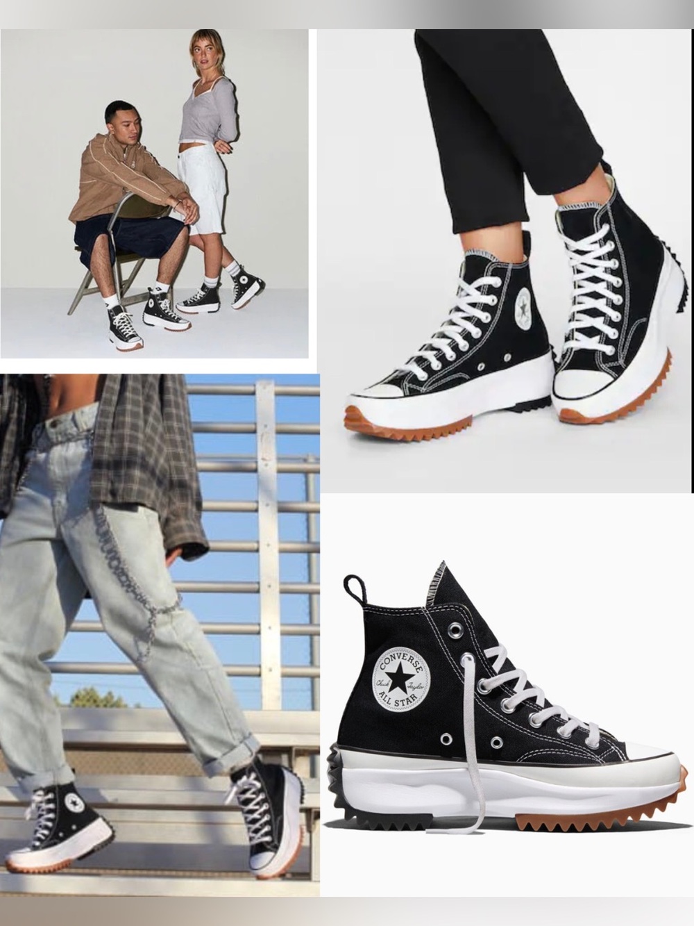 Converse Black and White Run Star Hike
UNISEX HIGH TOP SHOES Women’s 8.5 Men’s 7